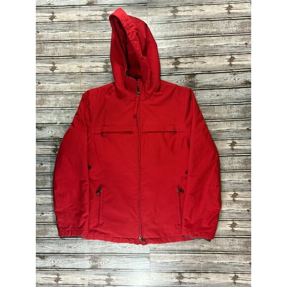 PRADA Gore-Tex Insulated Jacket Coat Sz Tg 40 US M color Red Made in Italy - Picture 1 of 6